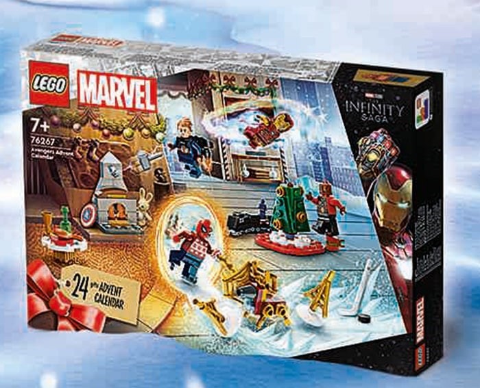 LEGO Marvel Avengers 2023 Advent Calendar 76267 Holiday Countdown Playset  with Daily Collectible Surprises and 7 Super Hero Minifigures such as  Doctor Strange, Captain America, Spider-Man and Iron Man 